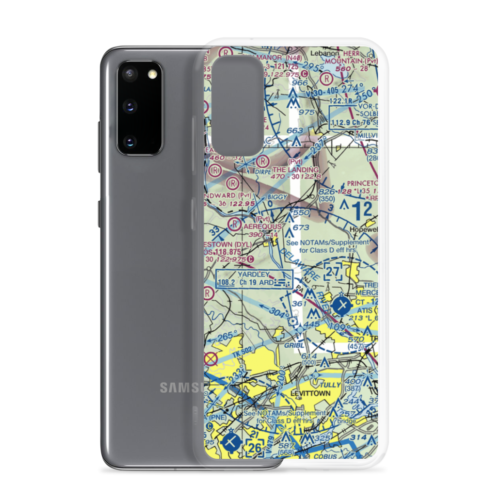Goat Hill Airport (NJ79) VFR Sectional Samsung Case Samsung Galaxy S20 model shown