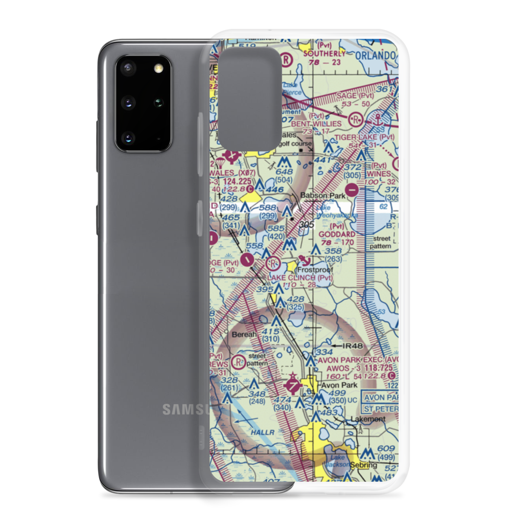 Goddard Seadrome Seaplane Base (FD46) VFR Sectional Samsung Case Samsung Galaxy S20 Plus model shown