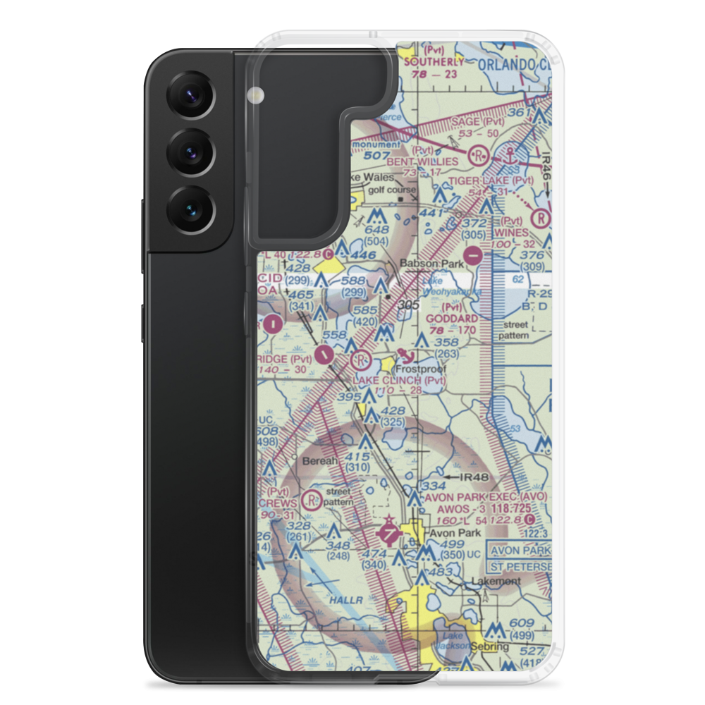Goddard Seadrome Seaplane Base (FD46) VFR Sectional Samsung Case Samsung Galaxy S22 Plus model shown