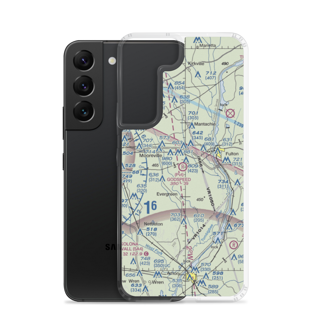 Godspeed Airpark (8MS2) VFR Sectional Samsung Case Samsung Galaxy S22 model shown