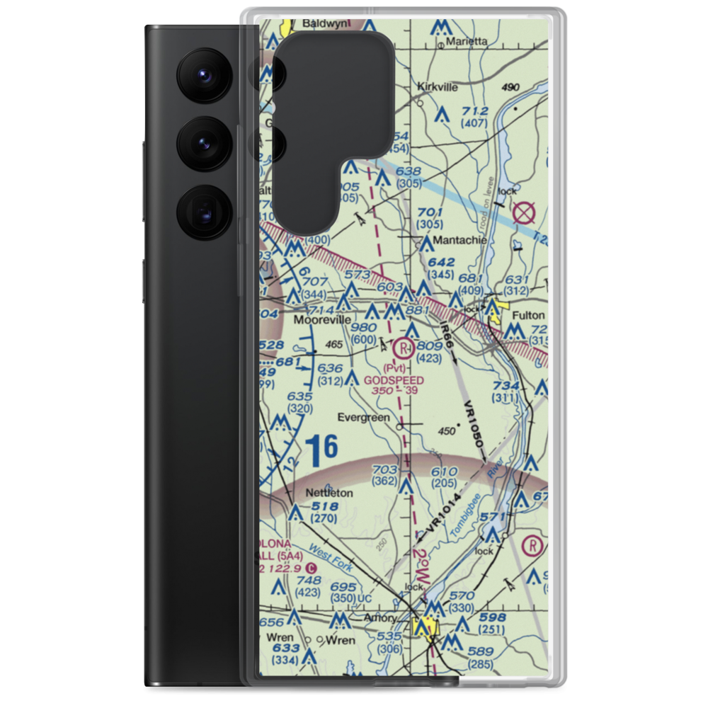 Godspeed Airpark (8MS2) VFR Sectional Samsung Case Samsung Galaxy S22 Ultra model shown