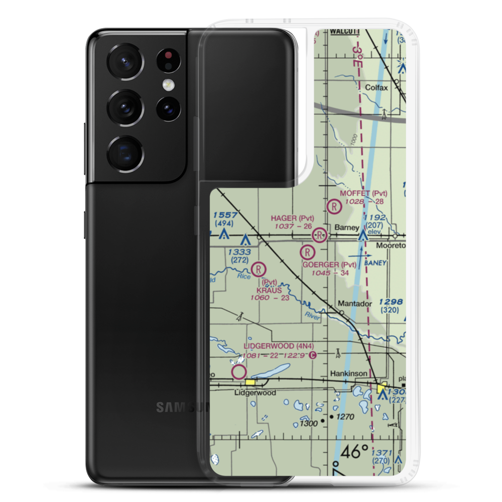 Goerger Airport (0NA1) VFR Sectional Samsung Case Samsung Galaxy S21 Ultra model shown