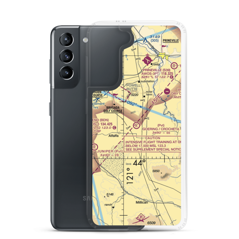 Goering Ranches / Crocheta Airport Estates (50OR) VFR Sectional Samsung Case Samsung Galaxy S21 model shown