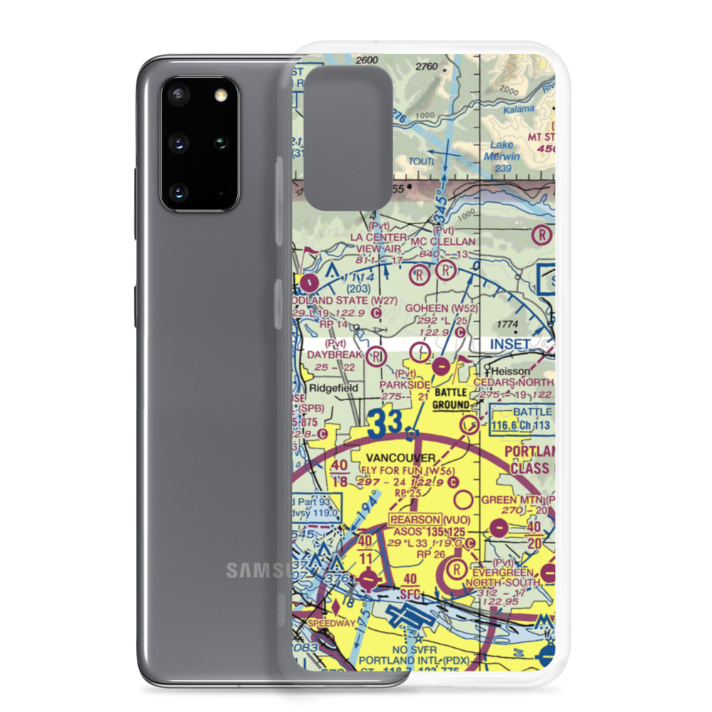 Goheen Airport (W52) VFR Sectional Samsung Case Samsung Galaxy S20 Plus model shown