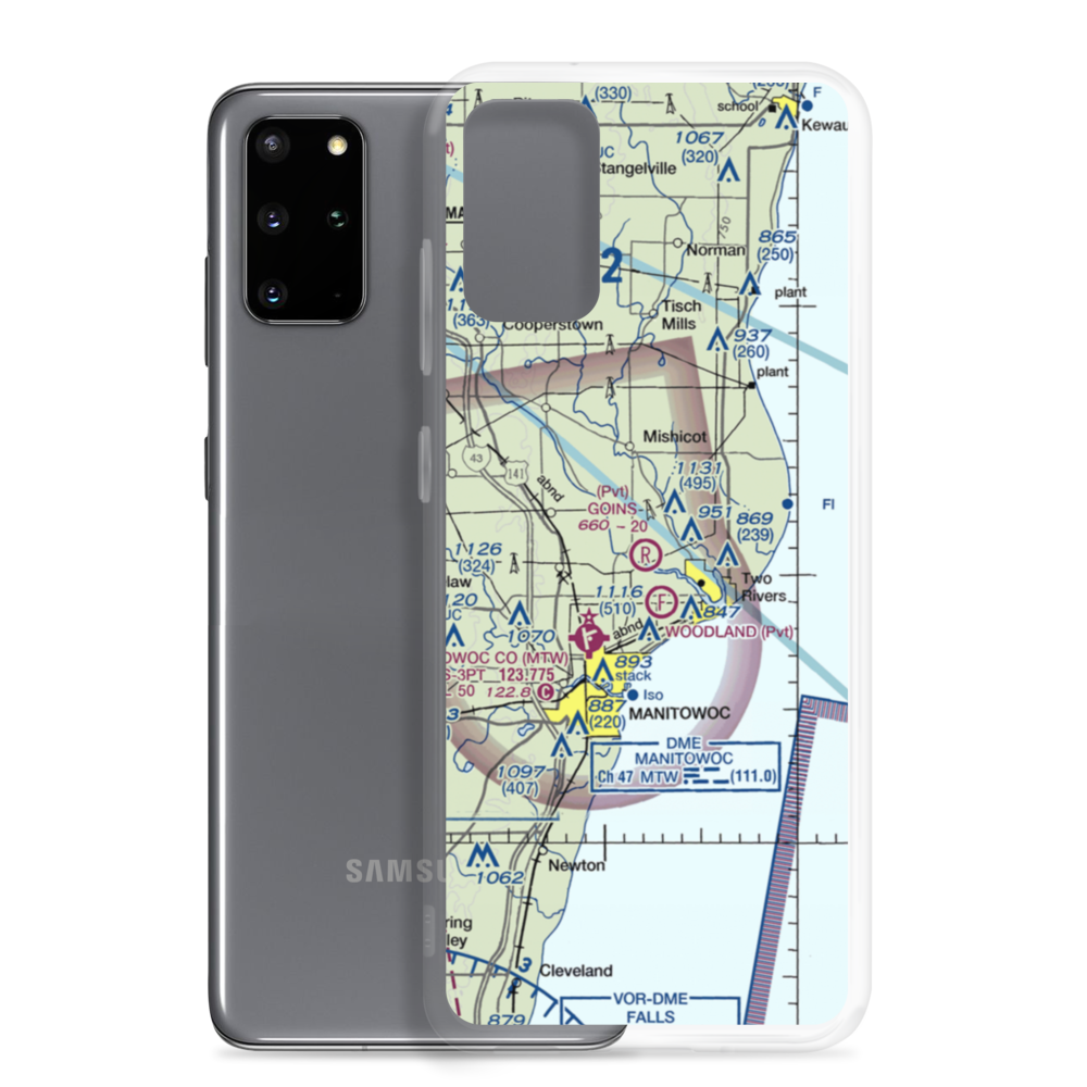 Goins Airport (99WI) VFR Sectional Samsung Case Samsung Galaxy S20 Plus model shown