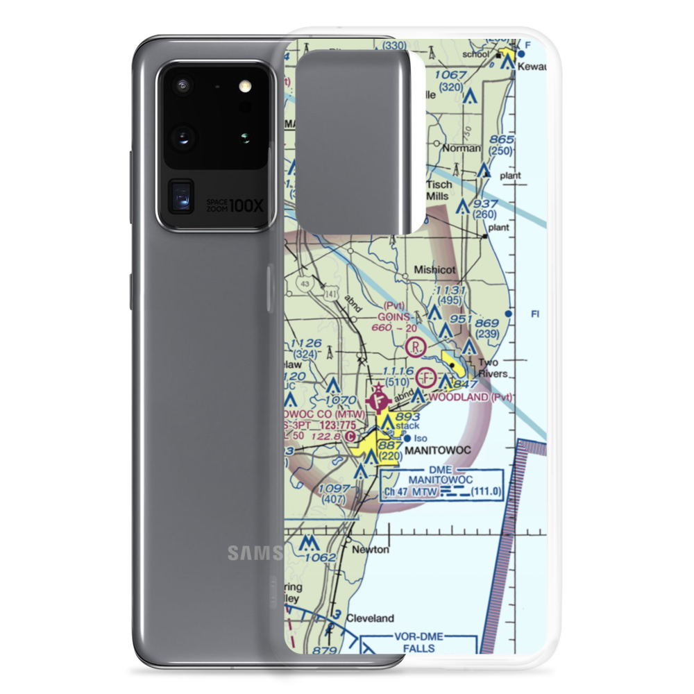 Goins Airport (99WI) VFR Sectional Samsung Case Samsung Galaxy S20 Ultra model shown
