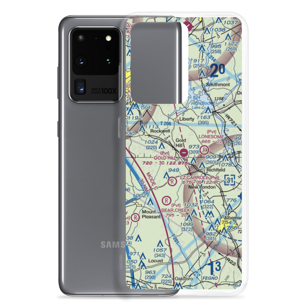 Gold Hill Airport (NC25) VFR Sectional Samsung Case Samsung Galaxy S20 Ultra model shown