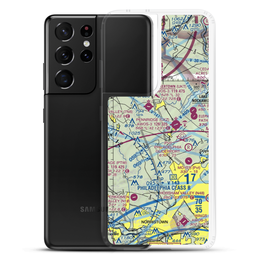 Gold Mine Field (97PN) VFR Sectional Samsung Case Samsung Galaxy S21 Ultra model shown
