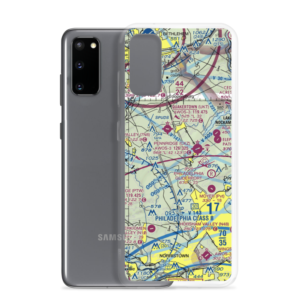 Gold Mine Field (97PN) VFR Sectional Samsung Case Samsung Galaxy S20 model shown
