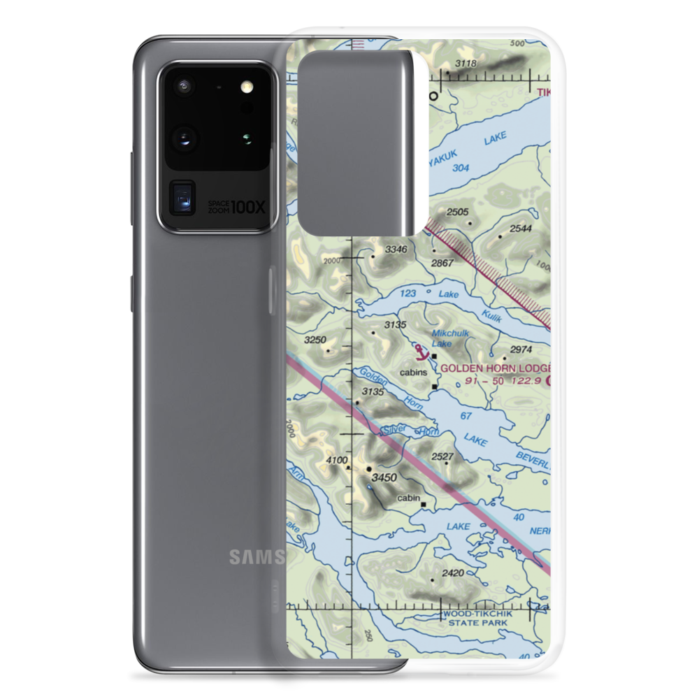 Golden Horn Lodge Seaplane Base (3Z8) VFR Sectional Samsung Case Samsung Galaxy S20 Ultra model shown