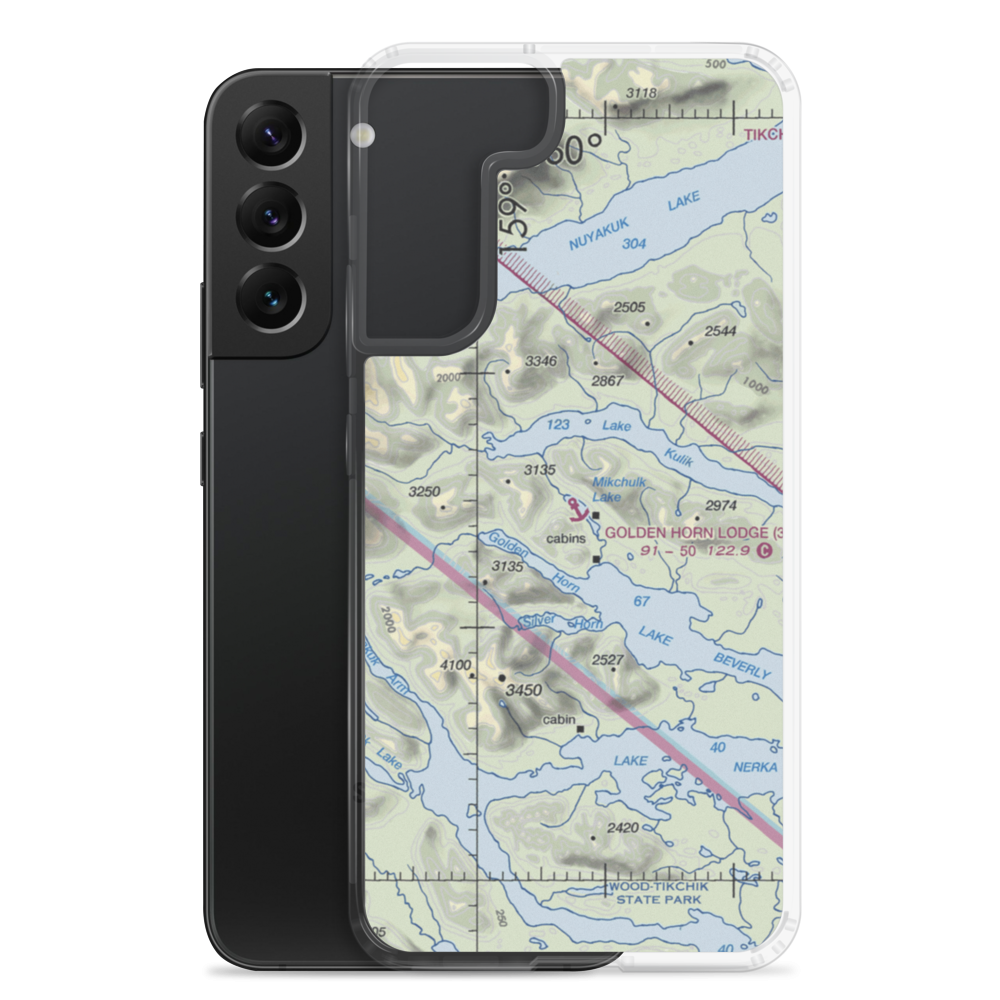 Golden Horn Lodge Seaplane Base (3Z8) VFR Sectional Samsung Case Samsung Galaxy S22 Plus model shown