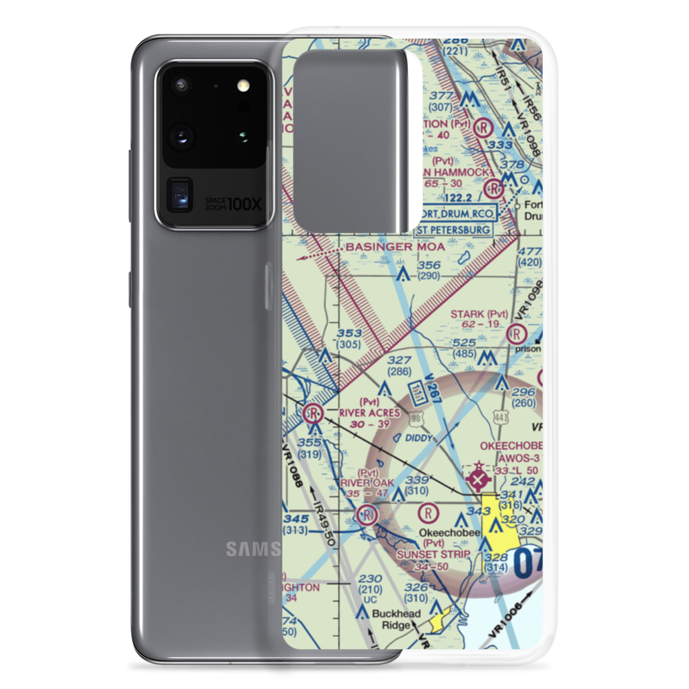 Golden Land Ranch Airport (20FA) VFR Sectional Samsung Case Samsung Galaxy S20 Ultra model shown