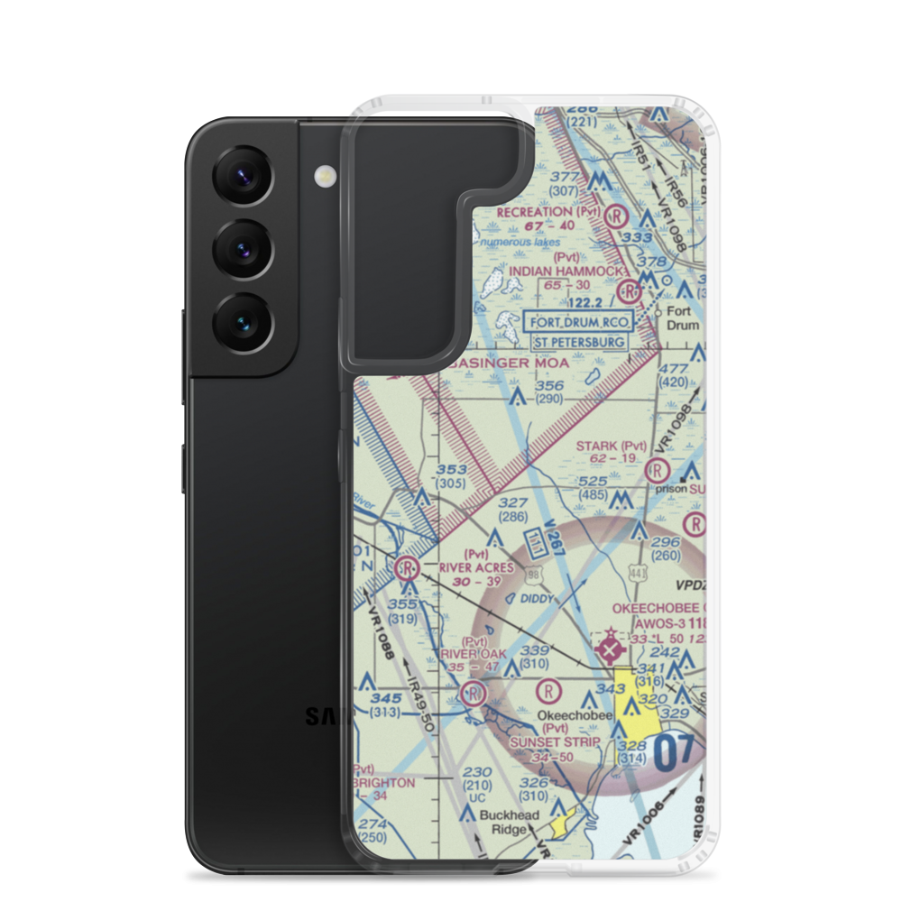 Golden Land Ranch Airport (20FA) VFR Sectional Samsung Case Samsung Galaxy S22 model shown