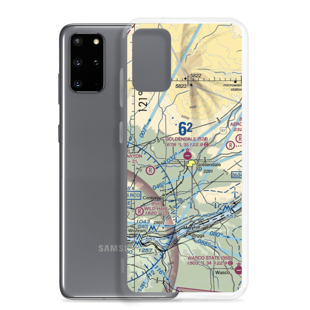 Goldendale Airport (S20) VFR Sectional Samsung Case Samsung Galaxy S20 Plus model shown