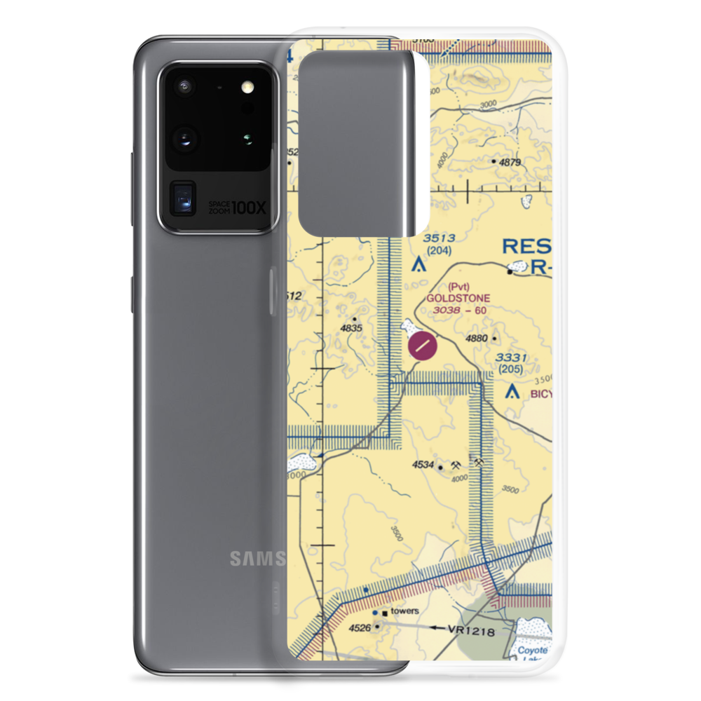 Goldstone /Gts/ Airport (00CA) VFR Sectional Samsung Case Samsung Galaxy S20 Ultra model shown