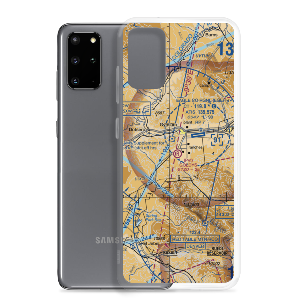 Goldys Field (CO47) VFR Sectional Samsung Case Samsung Galaxy S20 Plus model shown