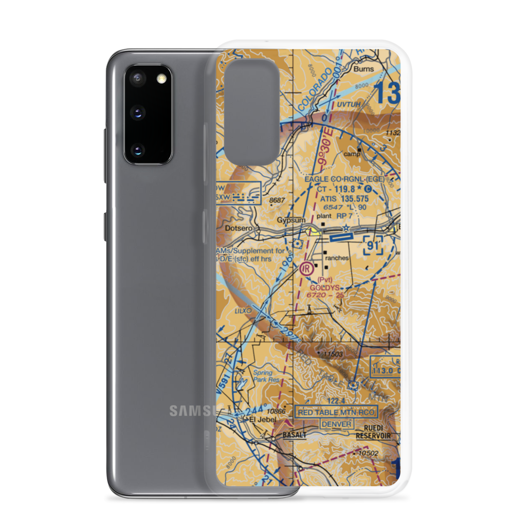 Goldys Field (CO47) VFR Sectional Samsung Case Samsung Galaxy S20 model shown