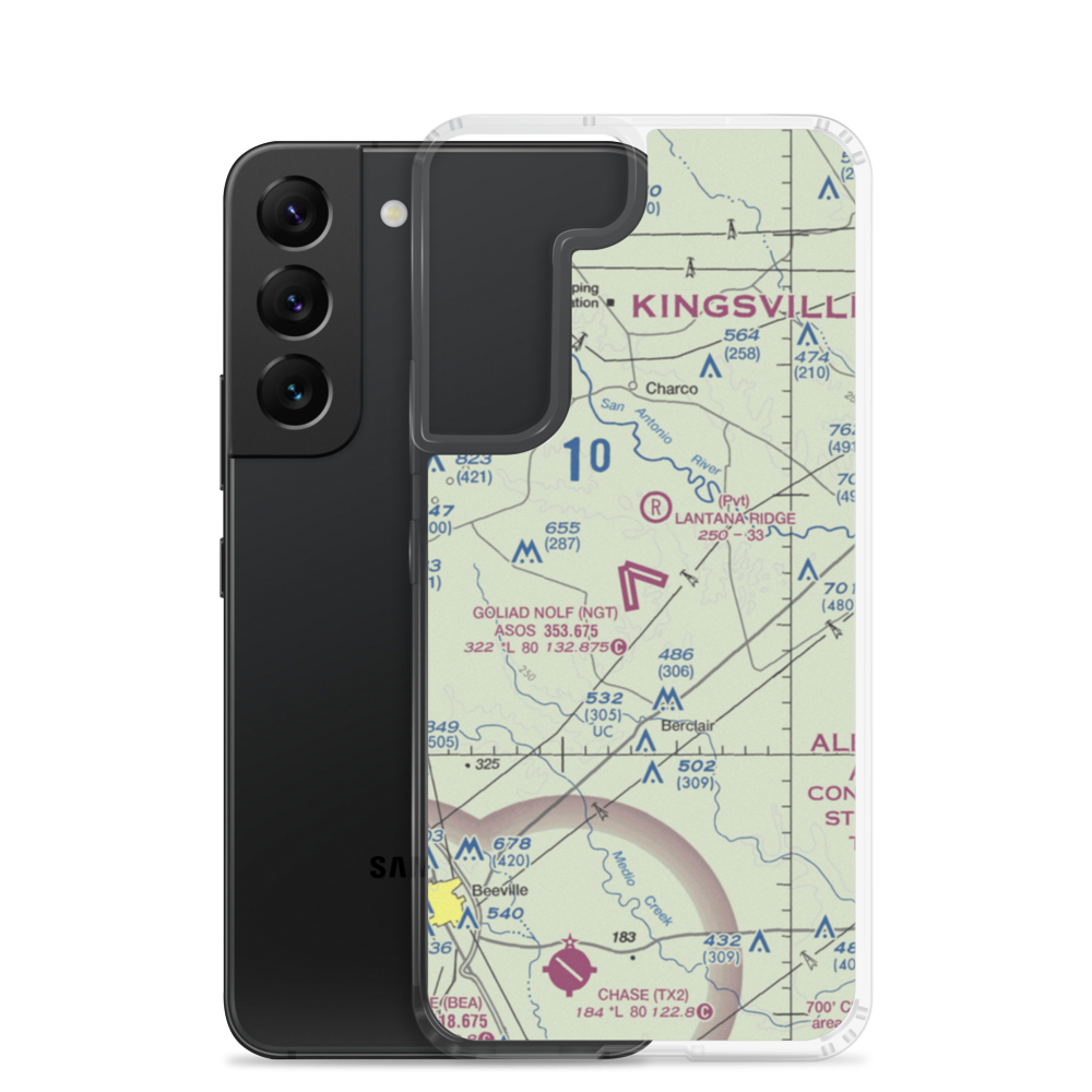 Goliad County Industrial Airpark (7T3) VFR Sectional Samsung Case Samsung Galaxy S22 model shown