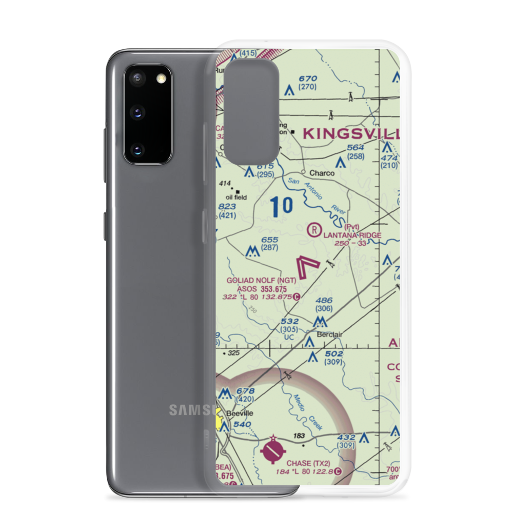 Goliad County Industrial Airpark (7T3) VFR Sectional Samsung Case Samsung Galaxy S20 model shown