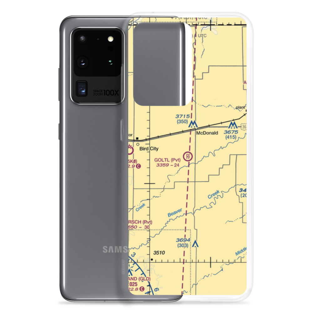 Goltl Airport (00IG) VFR Sectional Samsung Case Samsung Galaxy S20 Ultra model shown