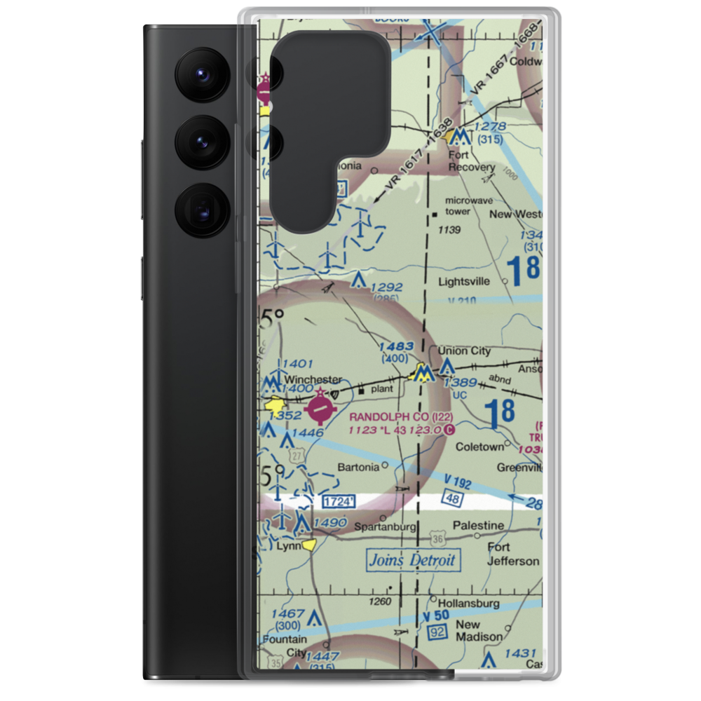 Good Earth Farm Strip (II73) VFR Sectional Samsung Case Samsung Galaxy S22 Ultra model shown