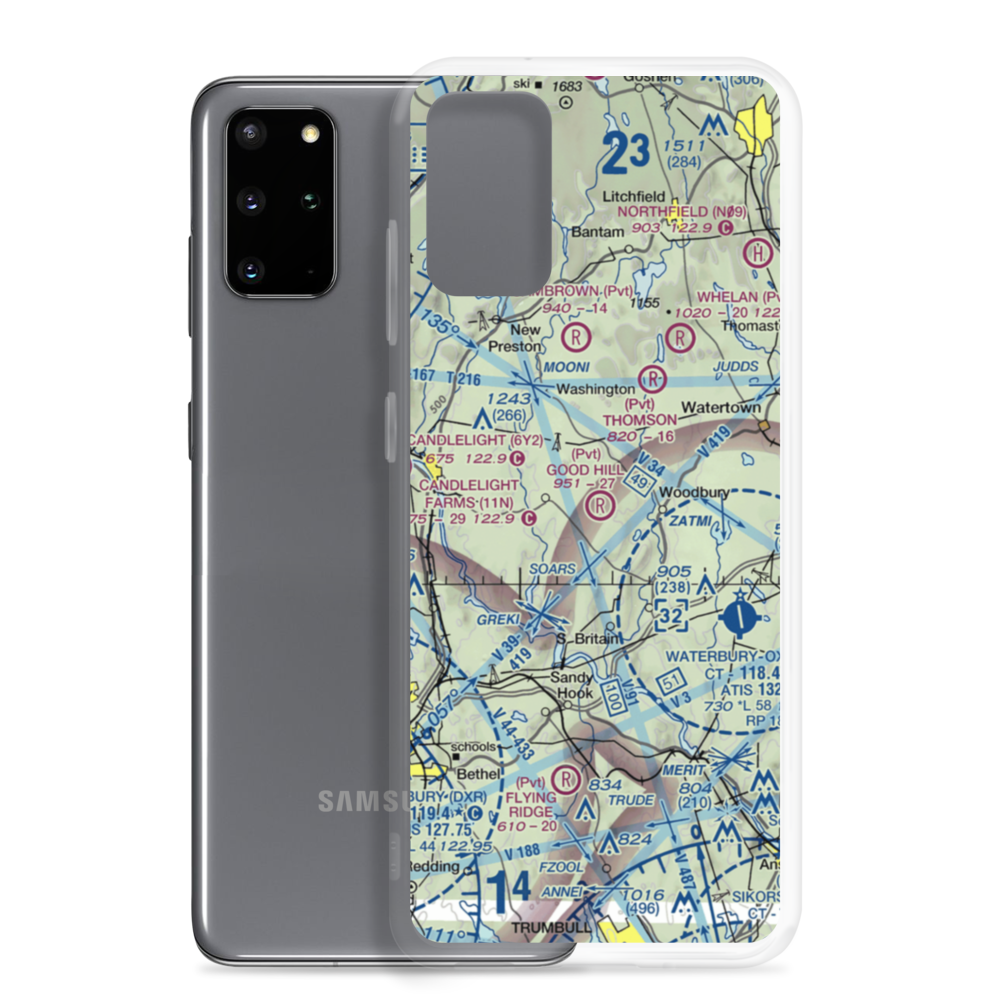 Good Hill Farm Airport (CT59) VFR Sectional Samsung Case Samsung Galaxy S20 Plus model shown