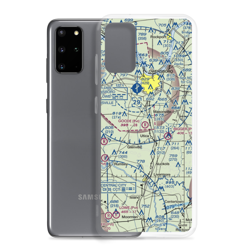 Goode Airpark (3KY1) VFR Sectional Samsung Case Samsung Galaxy S20 Plus model shown