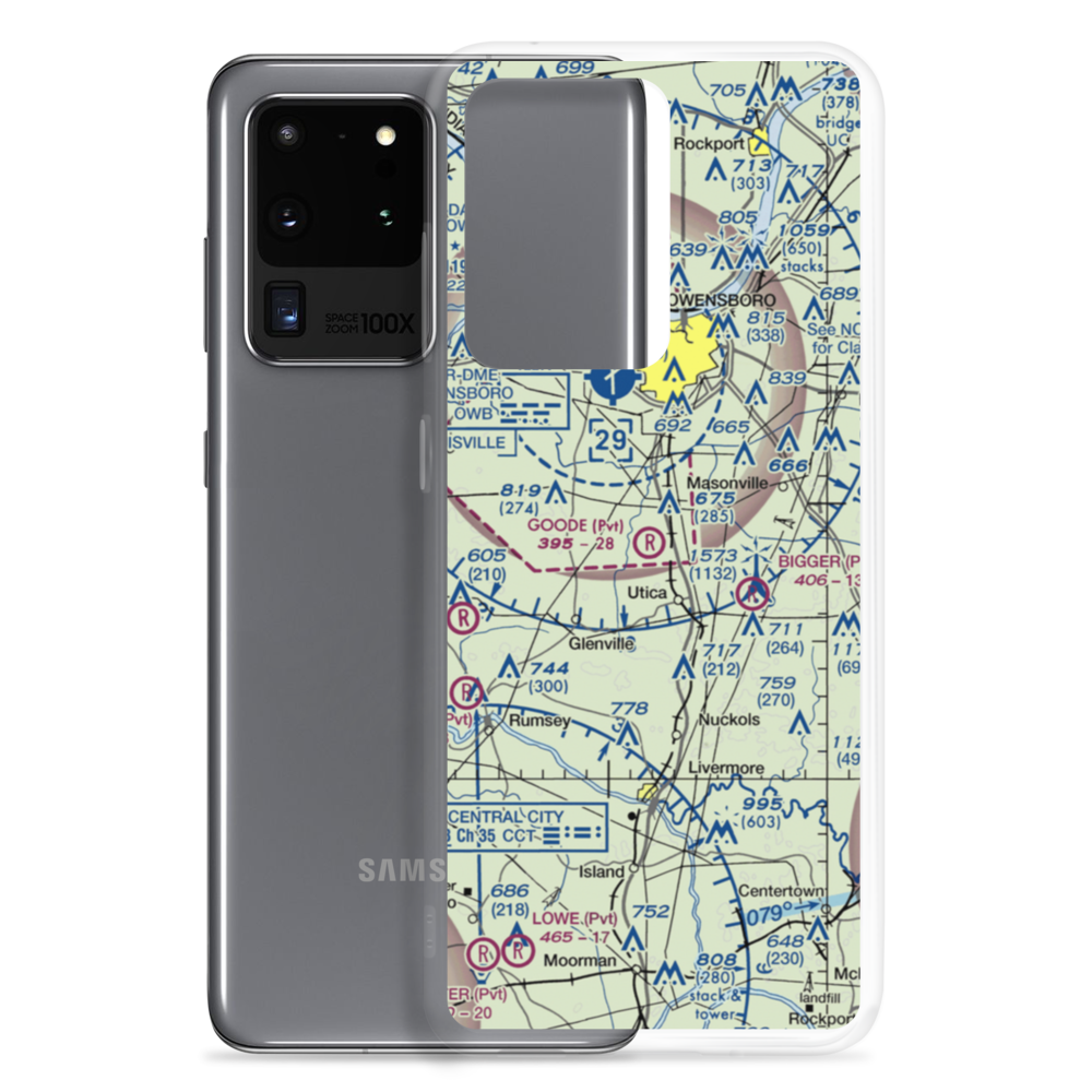 Goode Airpark (3KY1) VFR Sectional Samsung Case Samsung Galaxy S20 Ultra model shown