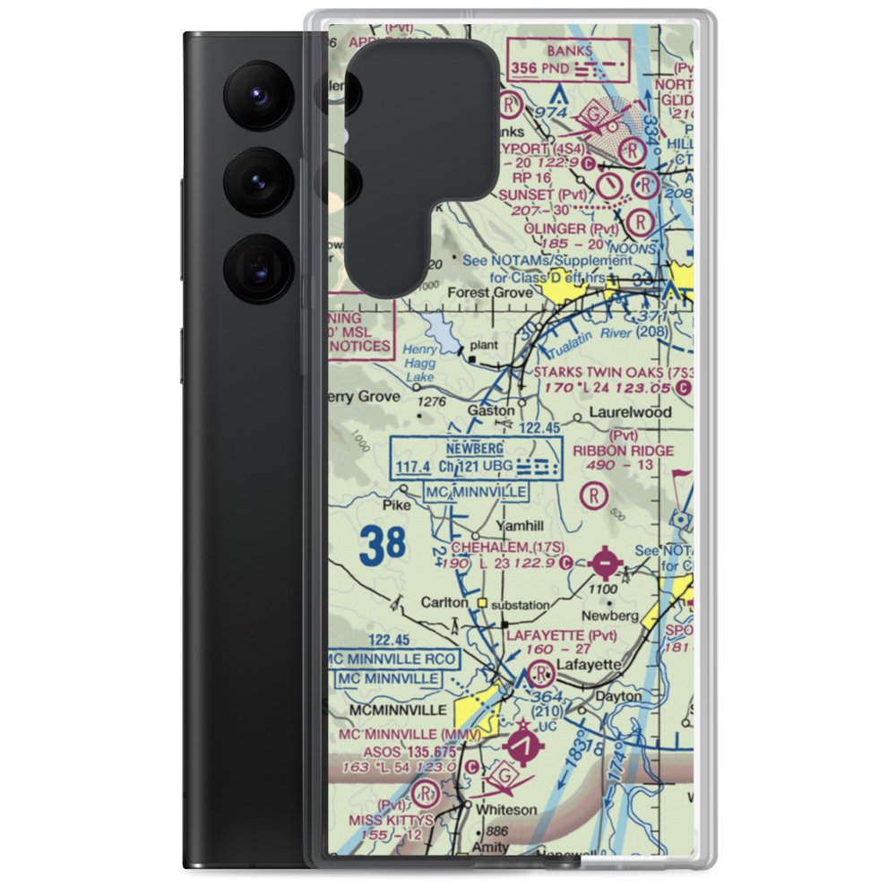 Goodin Creek Airport (70OR) VFR Sectional Samsung Case Samsung Galaxy S22 Ultra model shown
