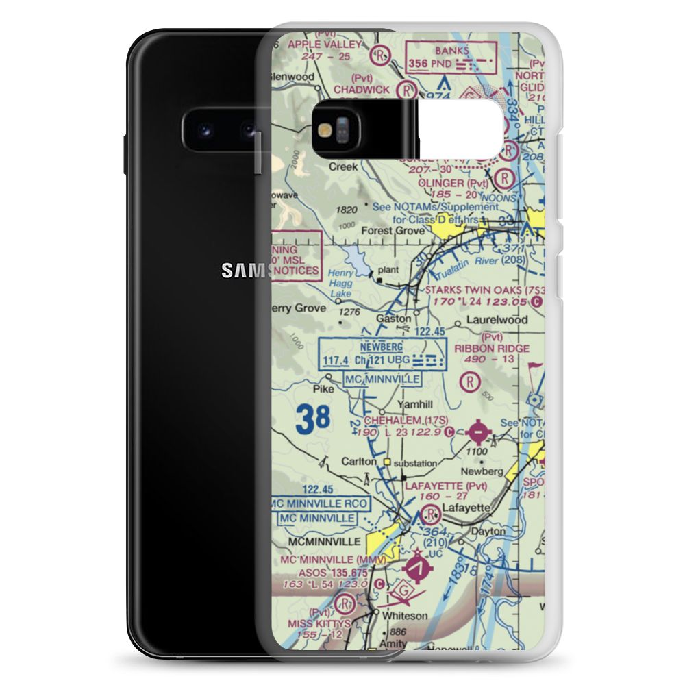 Goodin Creek Airport (70OR) VFR Sectional Samsung Case Samsung Galaxy S10+ model shown