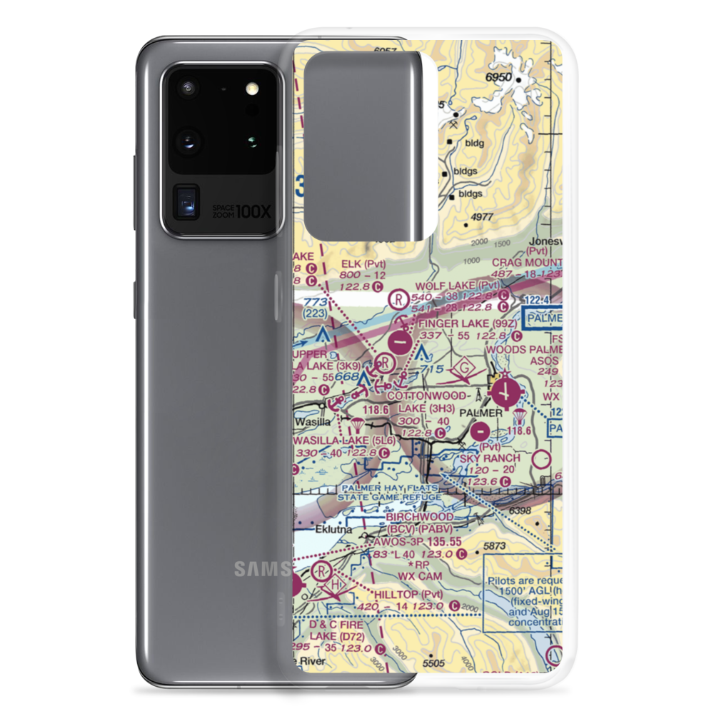 Gooding Lake Seaplane Base (2D3) VFR Sectional Samsung Case Samsung Galaxy S20 Ultra model shown