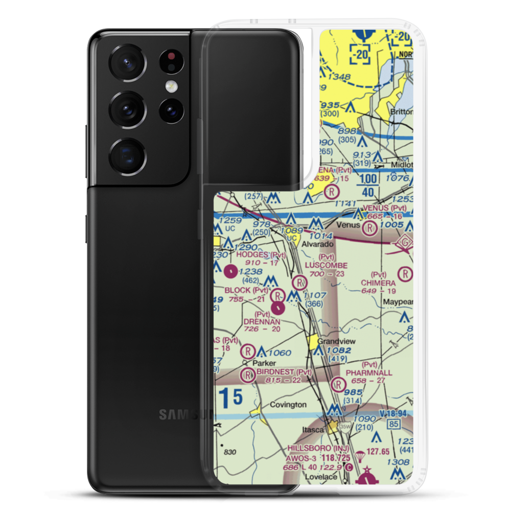 Goodlett Field (9TS6) VFR Sectional Samsung Case Samsung Galaxy S21 Ultra model shown