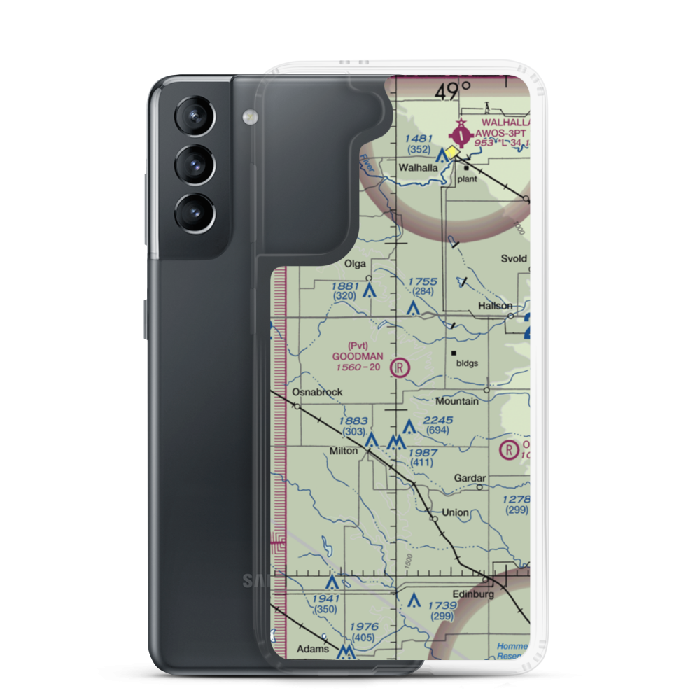 Goodman Strip (88ND) VFR Sectional Samsung Case Samsung Galaxy S21 model shown