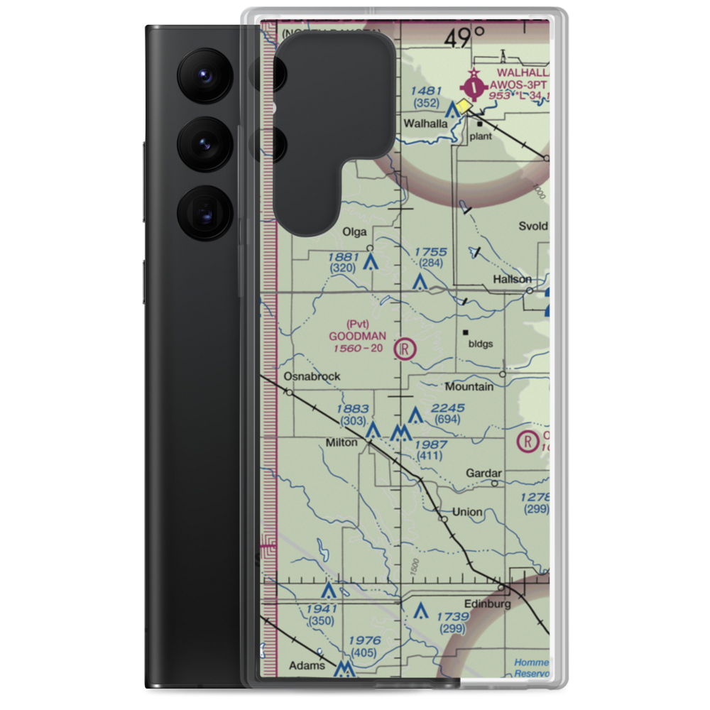Goodman Strip (88ND) VFR Sectional Samsung Case Samsung Galaxy S22 Ultra model shown