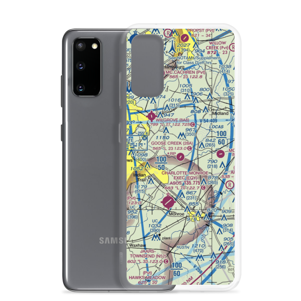 Goose Creek Airport (28A) VFR Sectional Samsung Case Samsung Galaxy S20 model shown