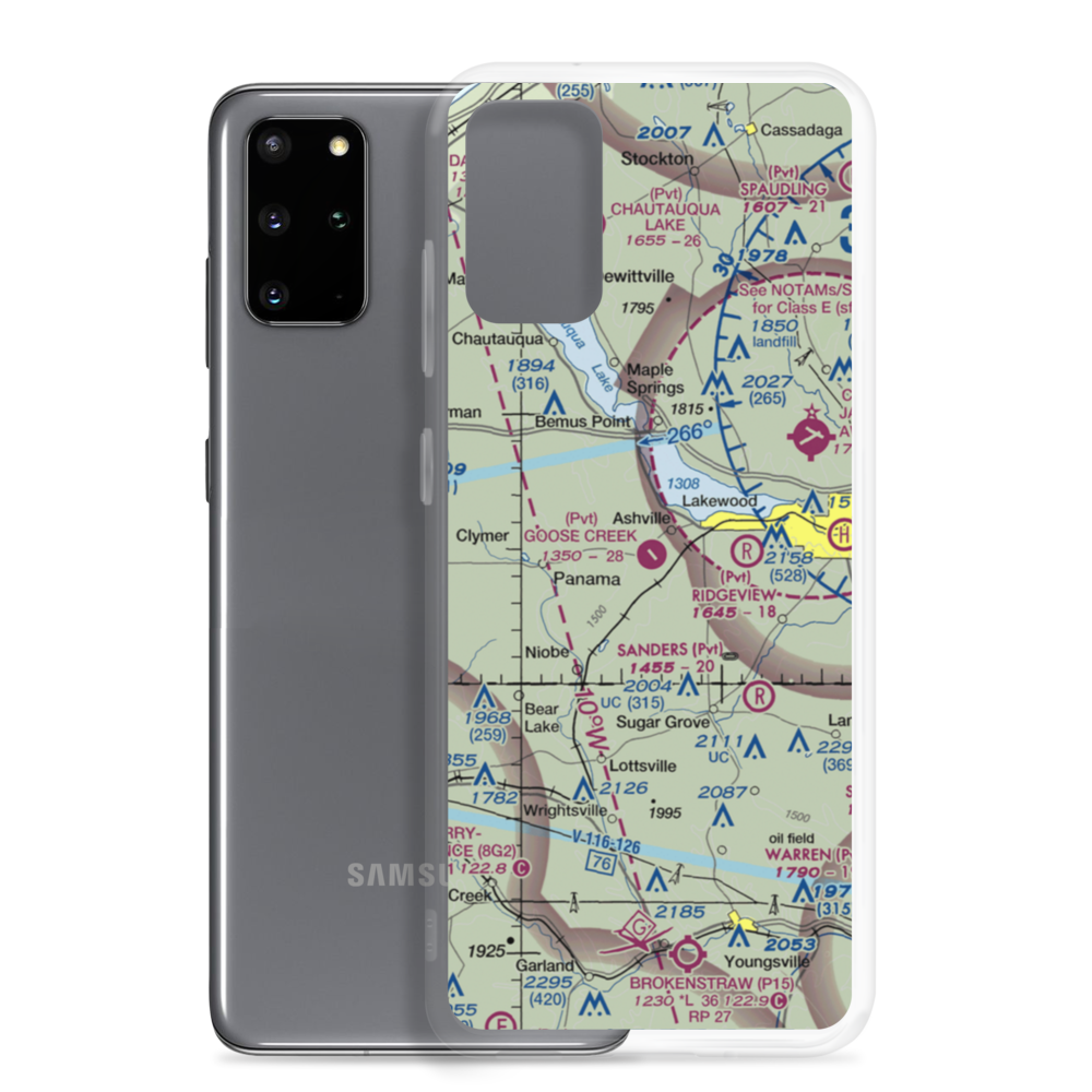 Goose Creek Airport (NY89) VFR Sectional Samsung Case Samsung Galaxy S20 Plus model shown