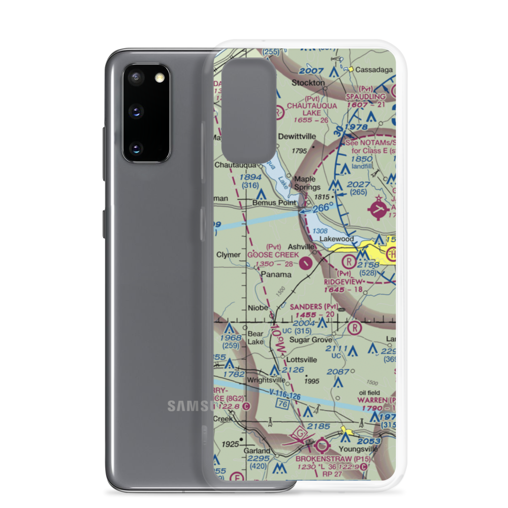 Goose Creek Airport (NY89) VFR Sectional Samsung Case Samsung Galaxy S20 model shown