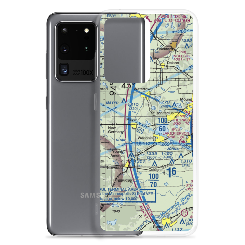 Goose Lake Seaplane Base (6MN6) VFR Sectional Samsung Case Samsung Galaxy S20 Ultra model shown