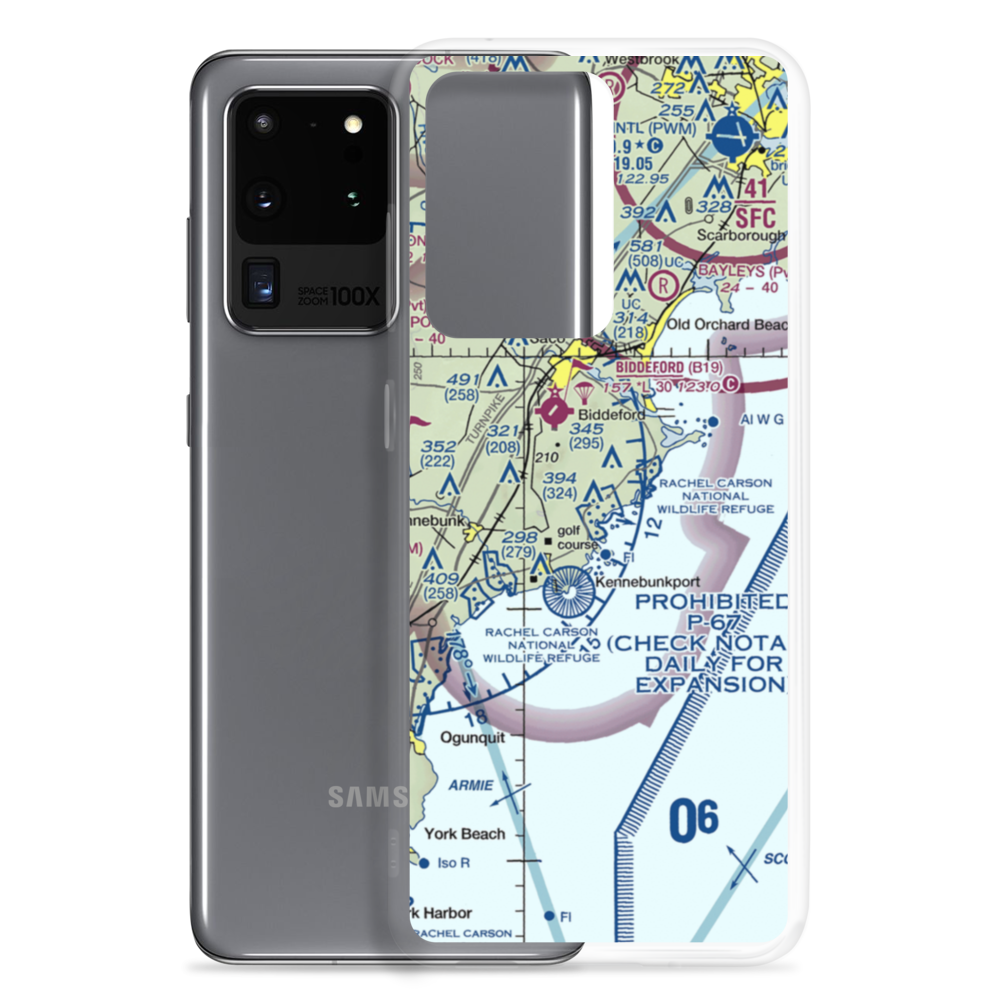 Goosefair Airport (ME45) VFR Sectional Samsung Case Samsung Galaxy S20 Ultra model shown