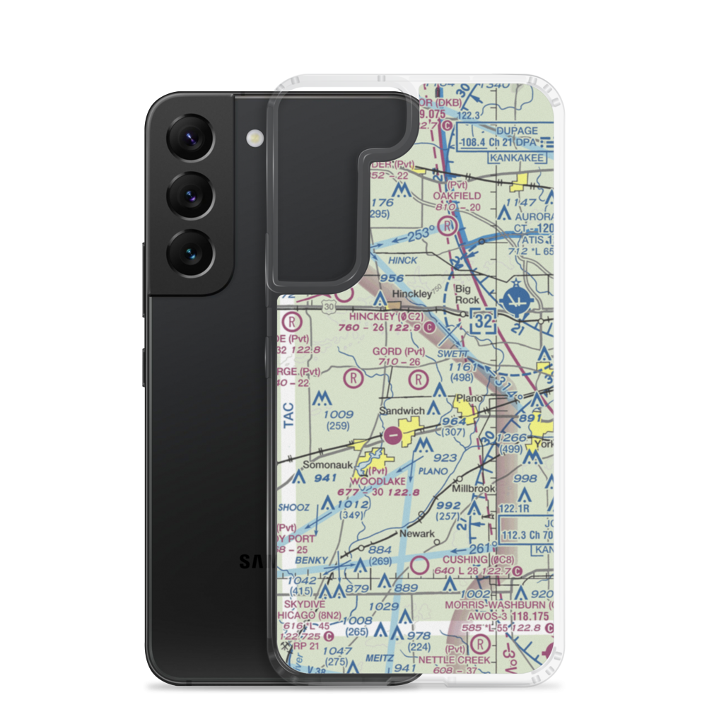 Gord Airport (0LL6) VFR Sectional Samsung Case Samsung Galaxy S22 model shown