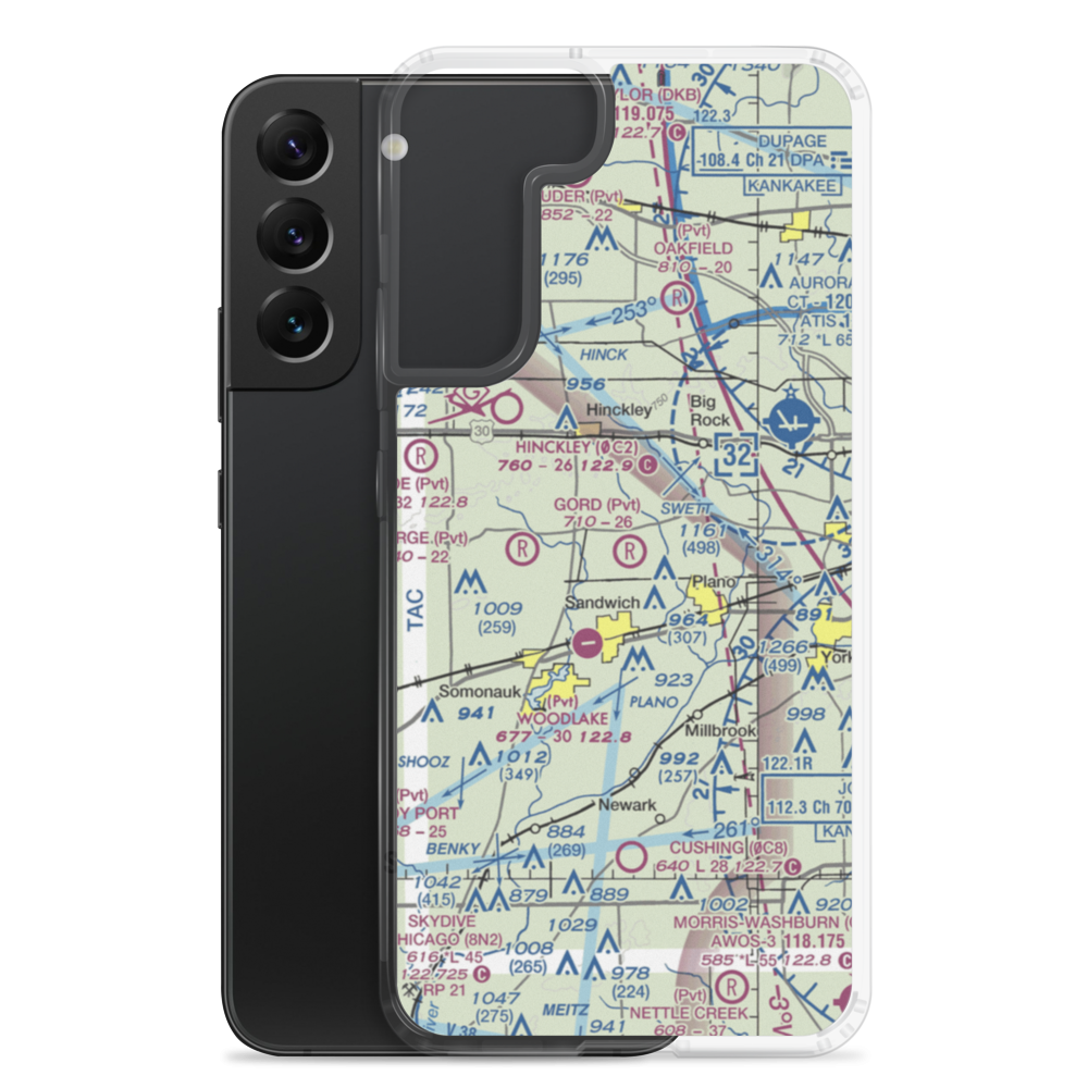 Gord Airport (0LL6) VFR Sectional Samsung Case Samsung Galaxy S22 Plus model shown