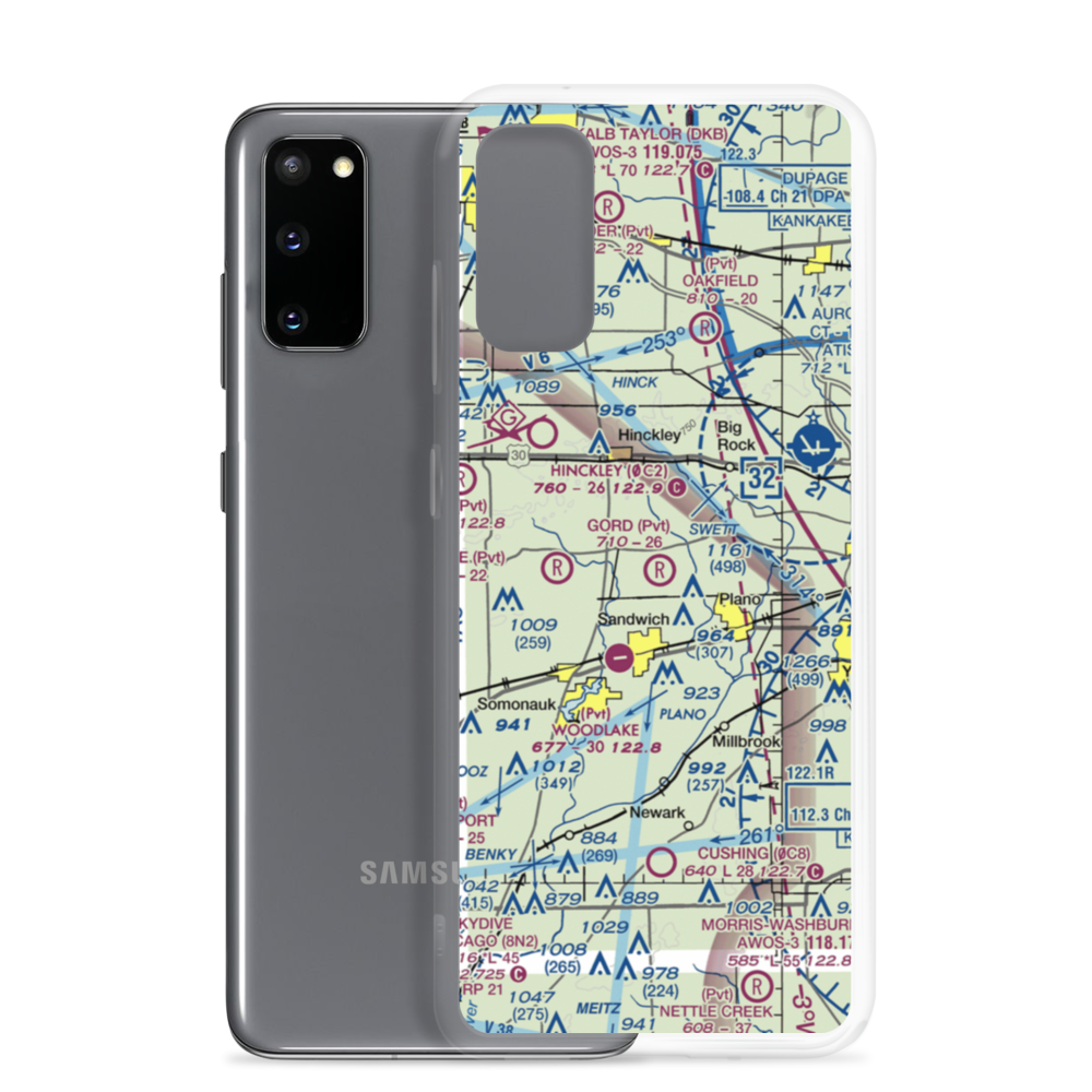 Gord Airport (0LL6) VFR Sectional Samsung Case Samsung Galaxy S20 model shown