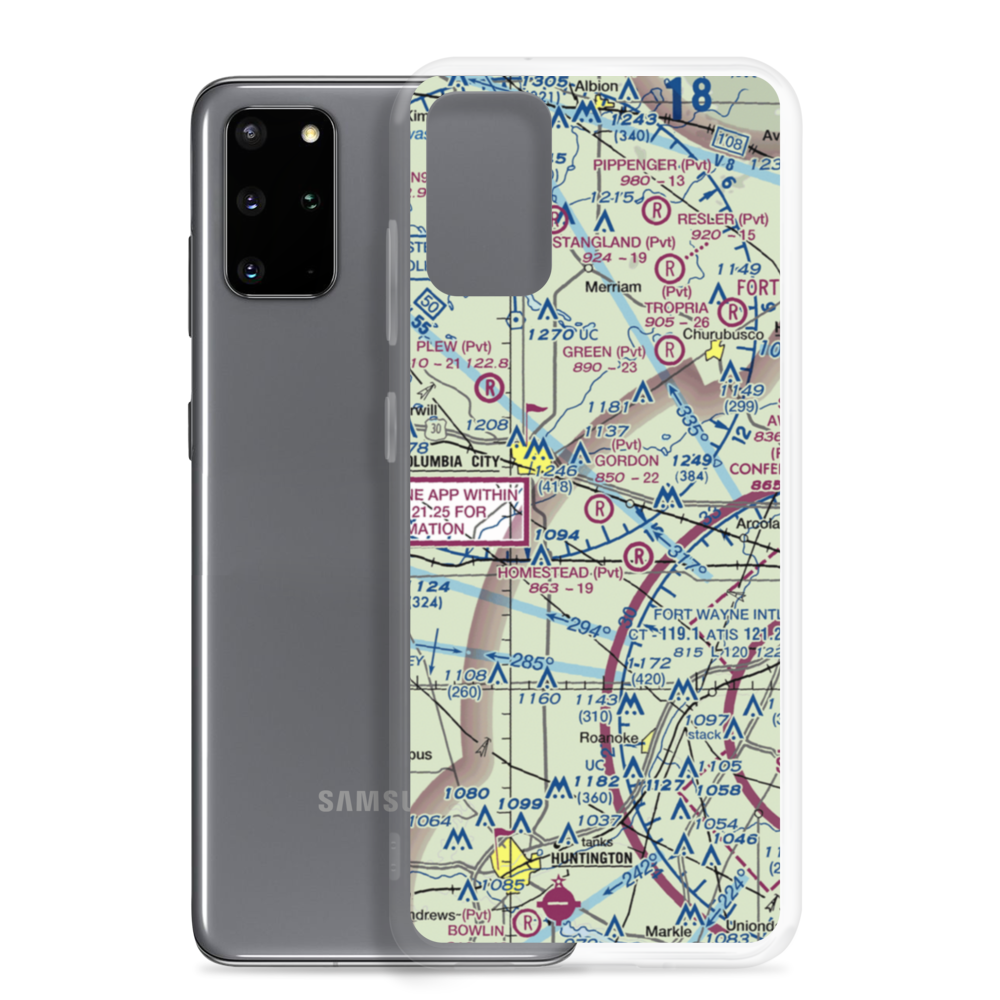 Gordon Airport (09IN) VFR Sectional Samsung Case Samsung Galaxy S20 Plus model shown