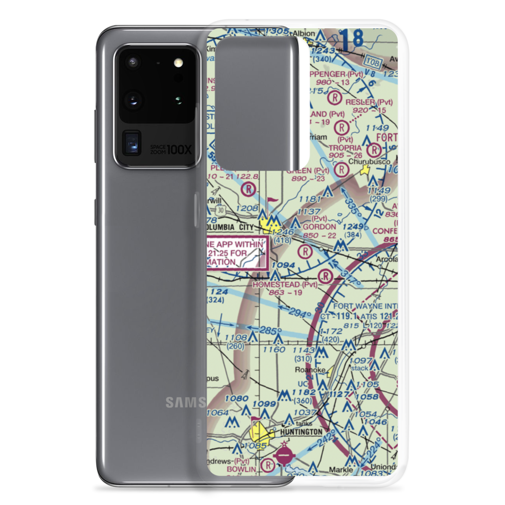 Gordon Airport (09IN) VFR Sectional Samsung Case Samsung Galaxy S20 Ultra model shown