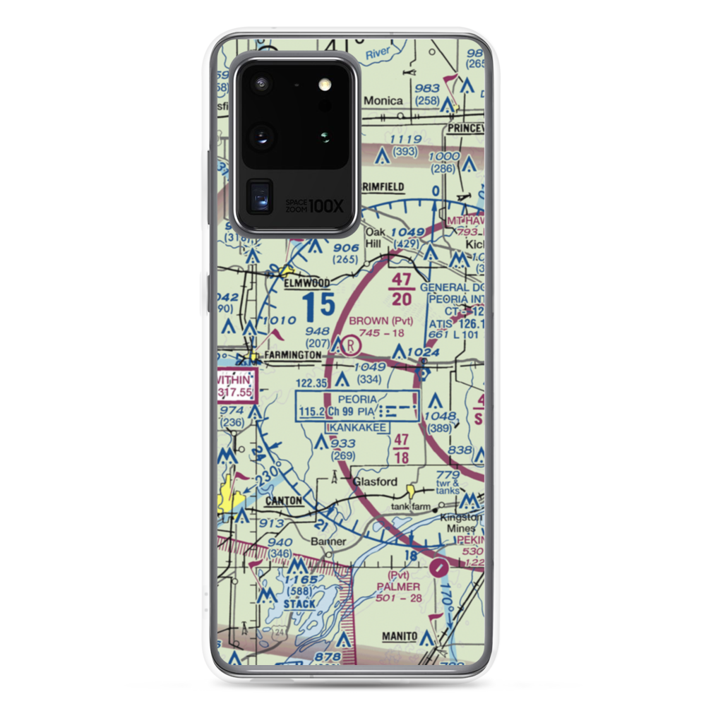 Gordon Brown Airport (5LL5) VFR Sectional Samsung Case Samsung Galaxy S20 Ultra model shown