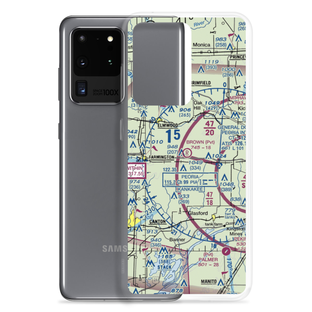 Gordon Brown Airport (5LL5) VFR Sectional Samsung Case Samsung Galaxy S20 Ultra model shown