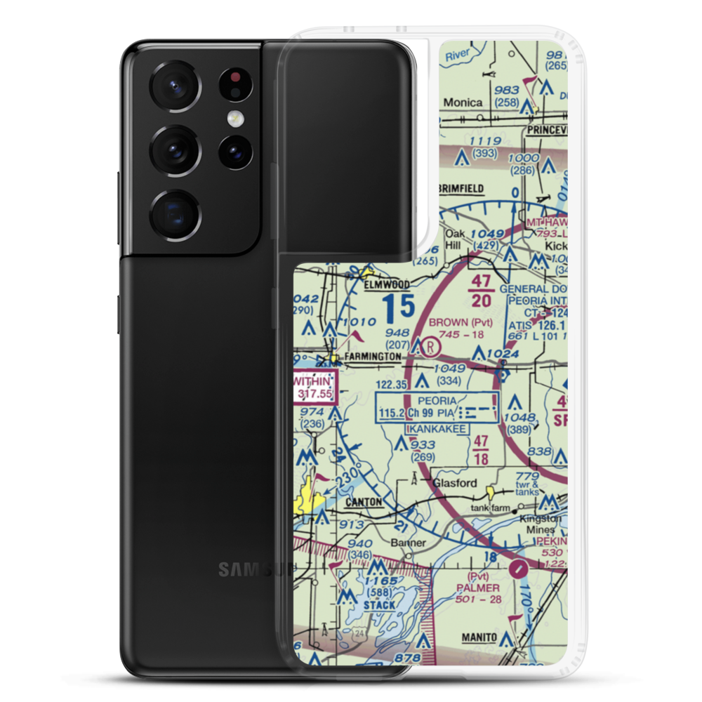 Gordon Brown Airport (5LL5) VFR Sectional Samsung Case Samsung Galaxy S21 Ultra model shown