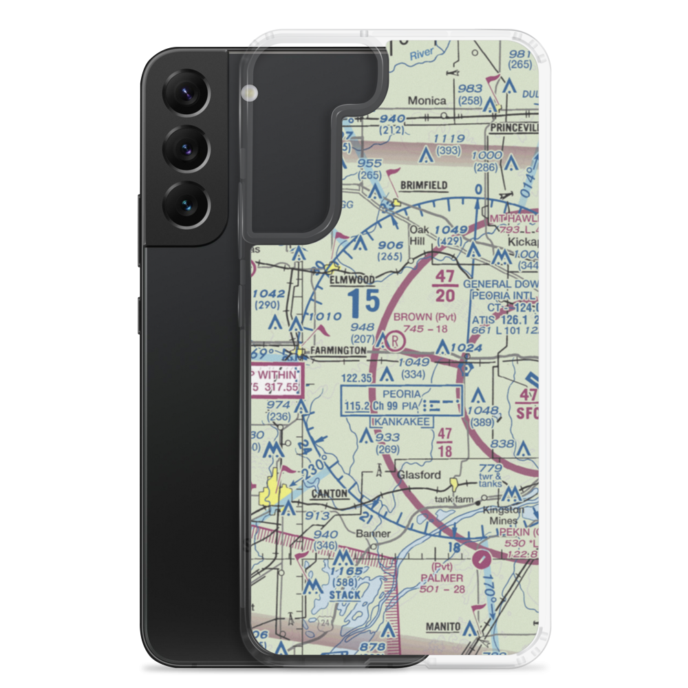 Gordon Brown Airport (5LL5) VFR Sectional Samsung Case Samsung Galaxy S22 Plus model shown