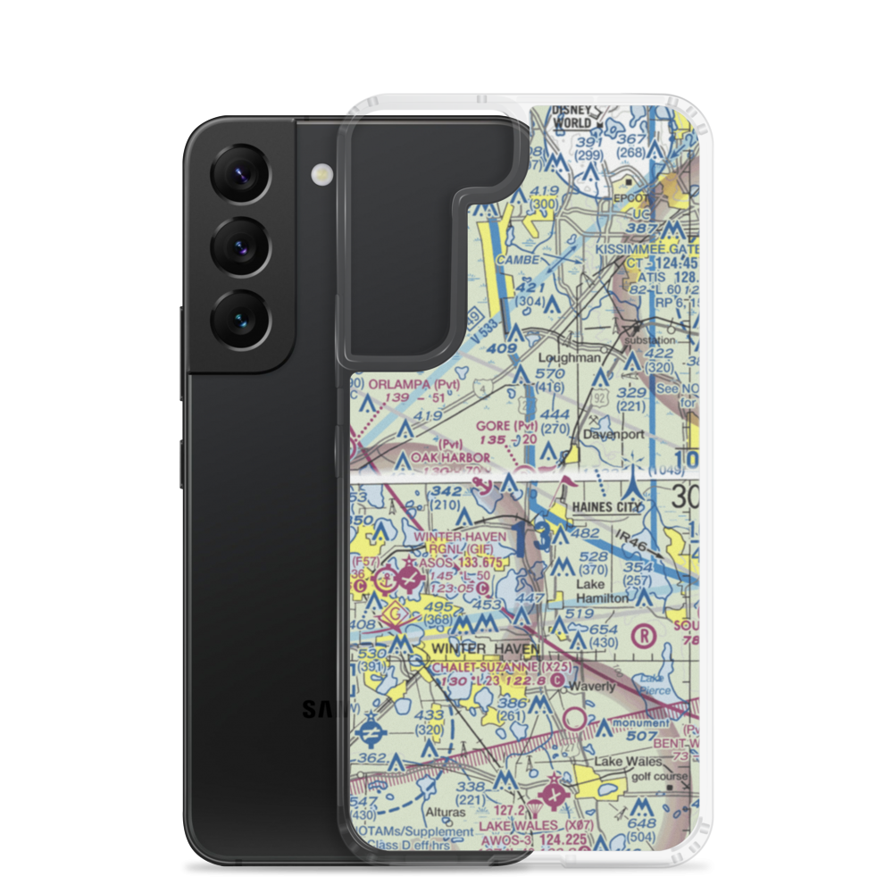 Gore Airport (4FL9) VFR Sectional Samsung Case Samsung Galaxy S22 model shown