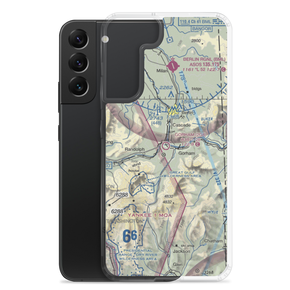 Gorham Airport (2G8) VFR Sectional Samsung Case Samsung Galaxy S22 Plus model shown